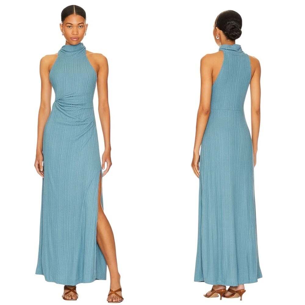 Free People Athea Maxi Dress Ancient Turquoise Small Sleeveless Elegant Flowy